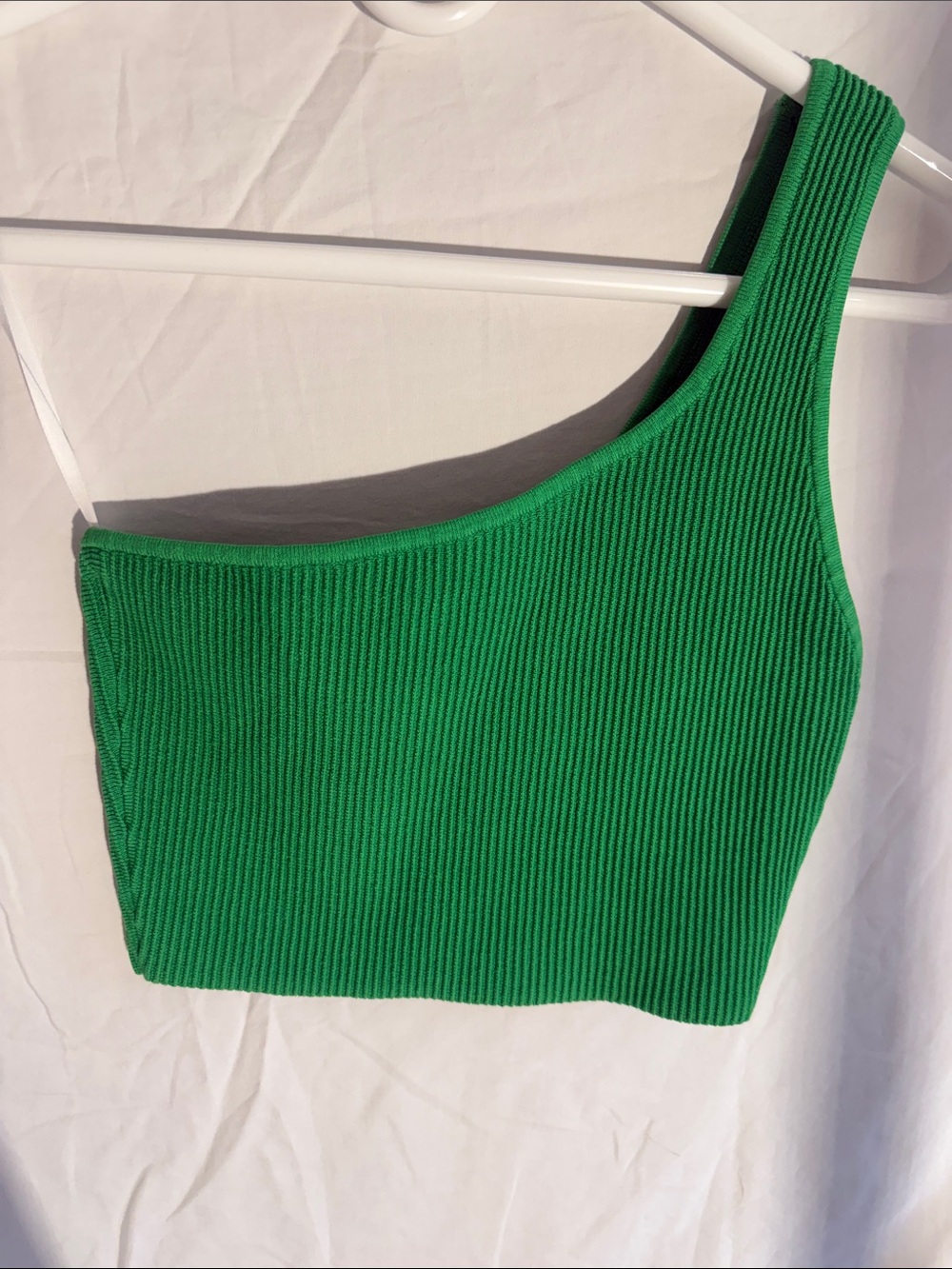 Babaton Emerald Green Ribbed Knit Top